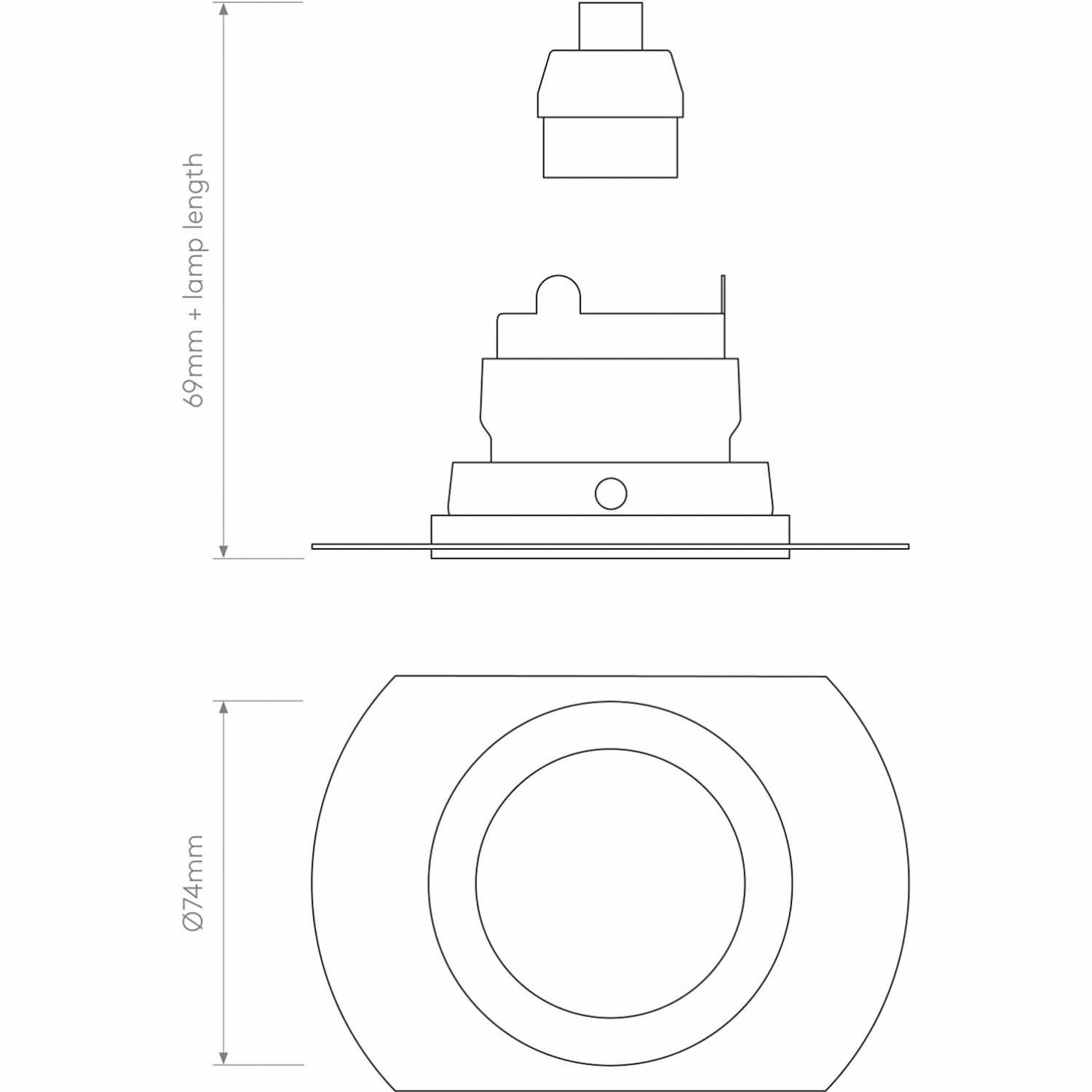 Врізний точковий світильник Astro Pinhole Slimline Round Flush Adjustable Fire-Rated 1434008