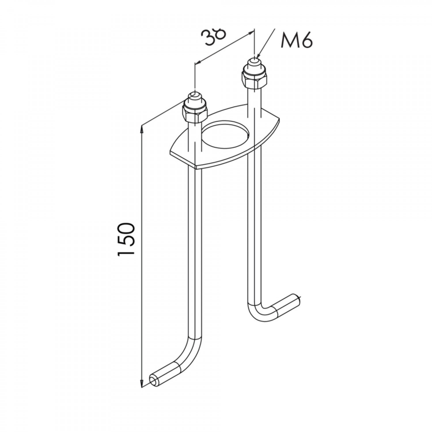 alt_image Кріплення Norlys CONCRETING ANCHOR FOR ARENDAL 203