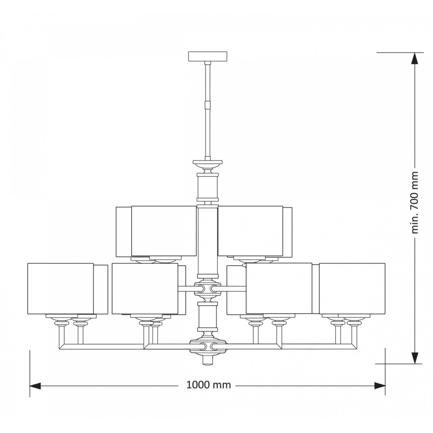 Подвесная люстра Kutek ARTU ART-ZW-12(Z)