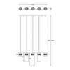 Подвесной светильник Zuma Line Gem P0389-05E-B5AC фото 3 Подвесной светильник Zuma Line Gem P0389-05E-B5AC alt_image