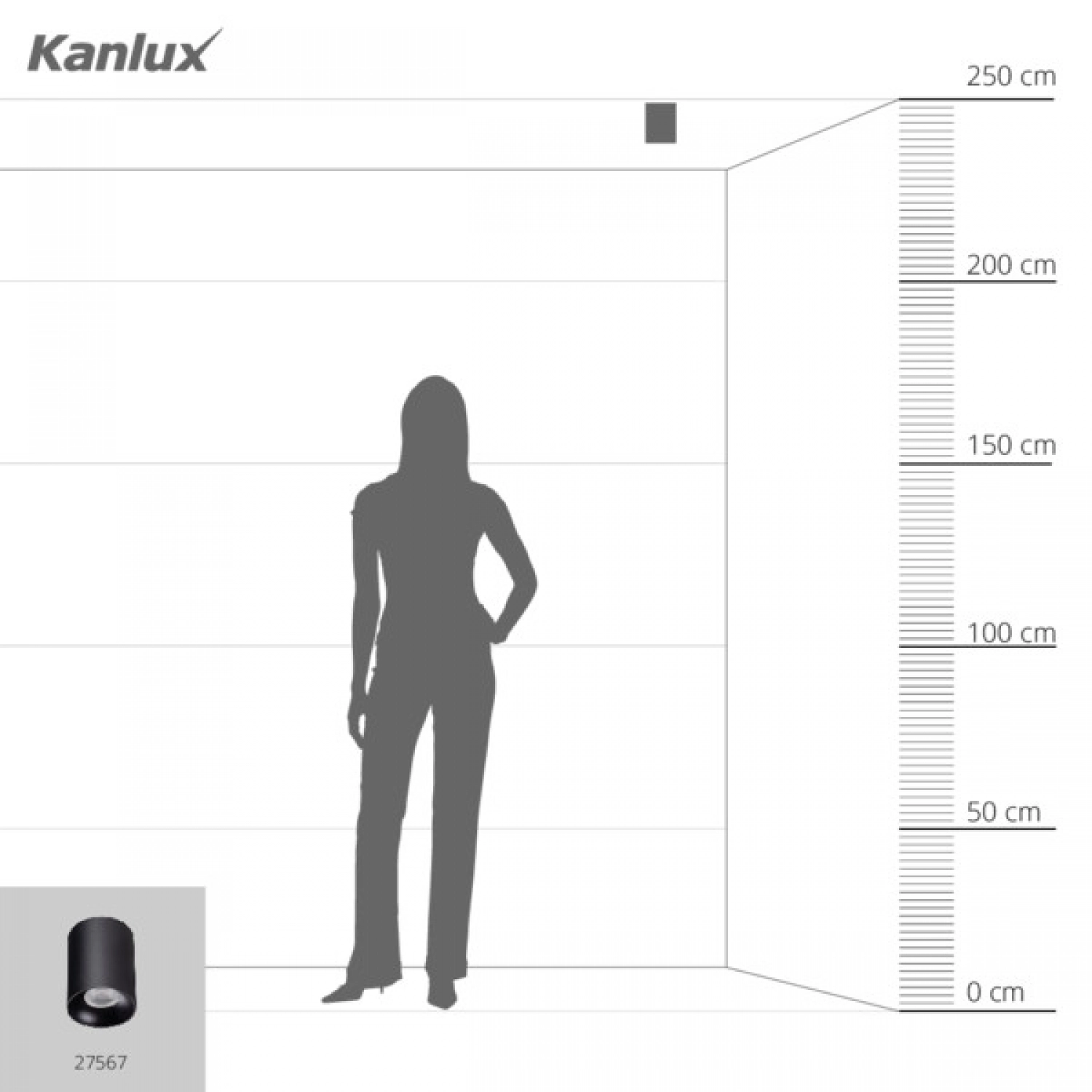 Точковий світильник Kanlux RITI 27567